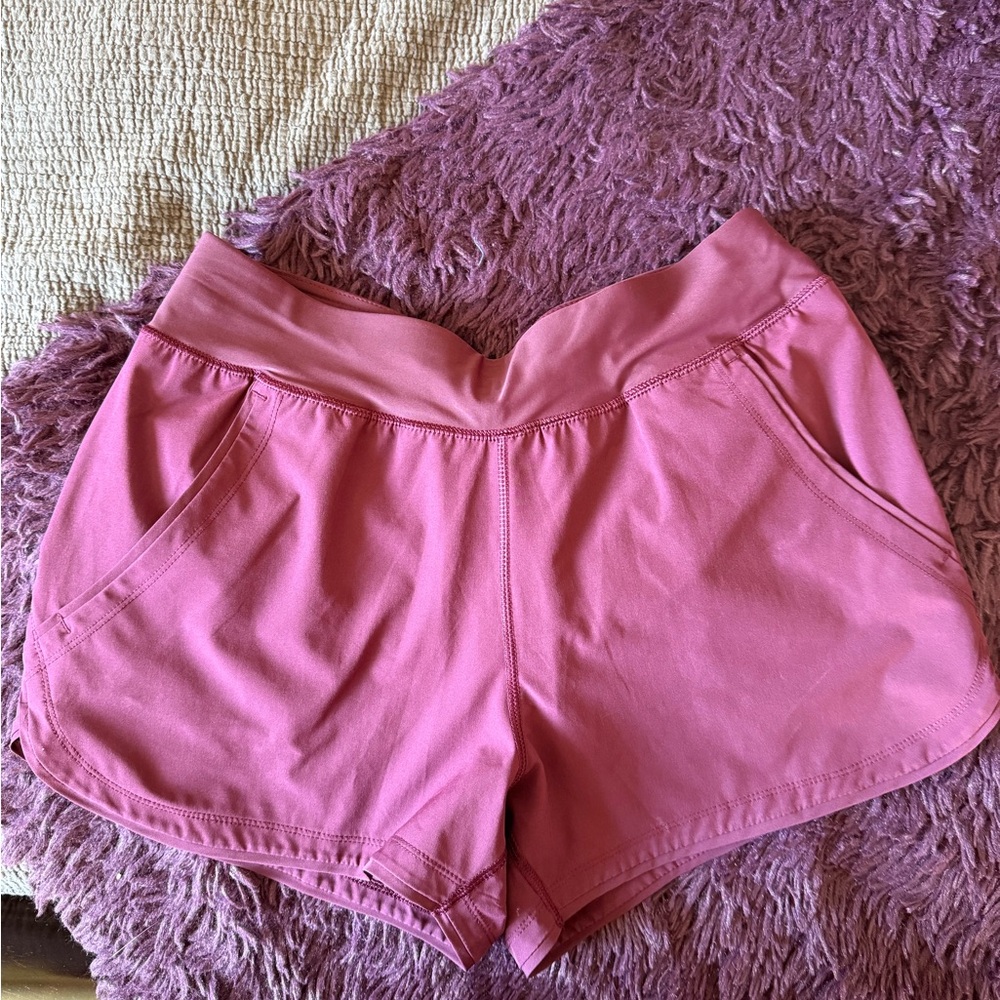 Lands' End Women's Athletic Shorts in Pink